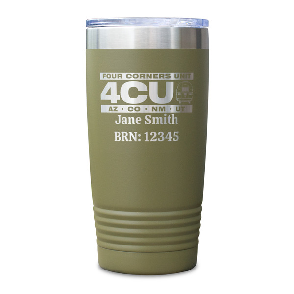 4 Corners Unit Airstream Club Olive Polar Camel Tumbler - 20oz - Single Sided - Approval