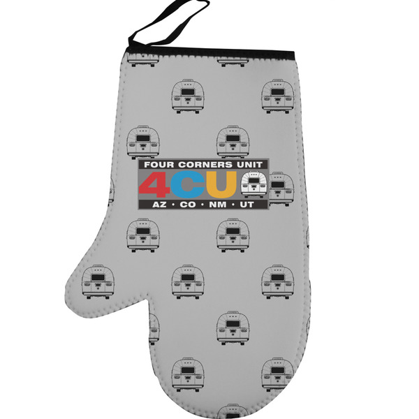 4 Corners Unit Airstream Club Personalized Oven Mitt - Left