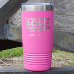 4 Corners Unit Airstream Club 20 oz Stainless Steel Tumbler - Pink - Double-Sided