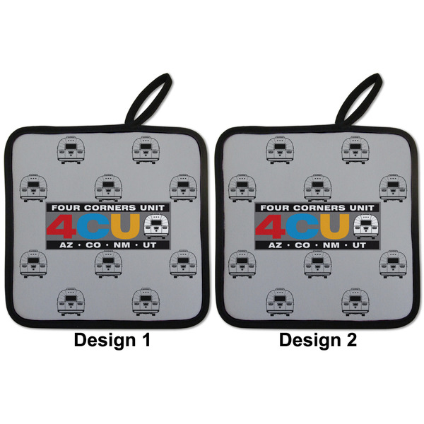 4 Corners Unit Airstream Club Pot Holders - Set of 2 APPROVAL