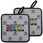 4 Corners Unit Airstream Club Pot Holders - Set of 2