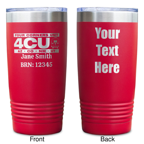 4 Corners Unit Airstream Club Red Polar Camel Tumbler - 20oz - Double Sided - Approval