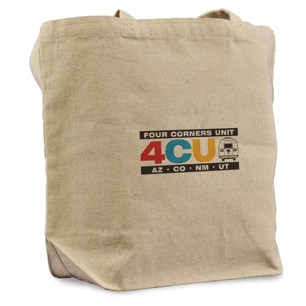 Custom 4 Corners Unit Airstream Club Reusable Cotton Grocery Bag