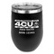 4 Corners Unit Airstream Club Stemless Stainless Steel Wine Tumbler - Black - Double-Sided