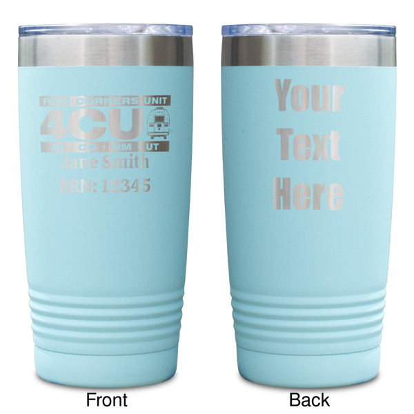 4 Corners Unit Airstream Club Teal Polar Camel Tumbler - 20oz -Double Sided - Approval