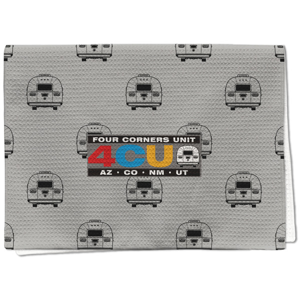 Custom 4 Corners Unit Airstream Club Kitchen Towel - Waffle Weave