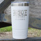 4 Corners Unit Airstream Club 20 oz Stainless Steel Tumbler - White - Single-Sided