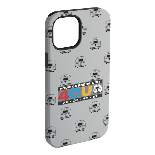 Custom 4 Corners Unit Airstream Club iPhone Case - Rubber Lined - iPhone 15 Plus