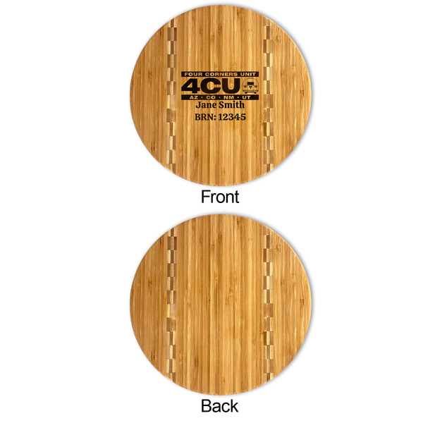 Four Corners Unit Bamboo Cutting Board - Front & Back