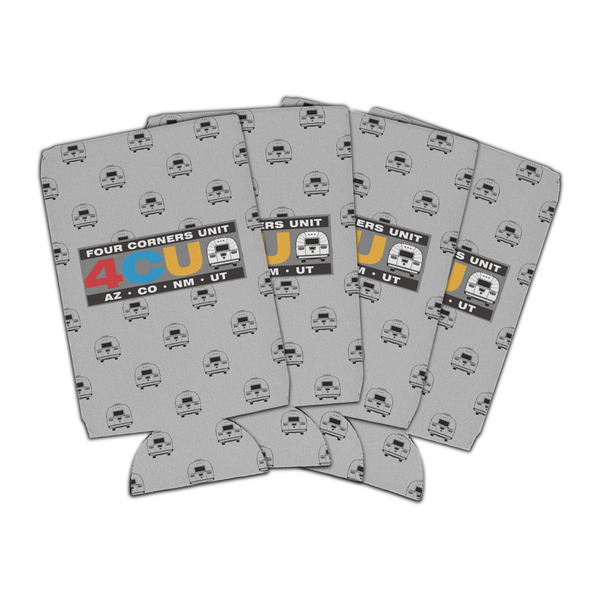 Custom Four Corners Unit Can Coolers - 16 oz - Set of 4