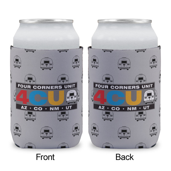 Four Corners Unit Can Cooler - Standard 12oz - Front & Back