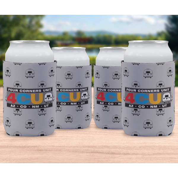 Four Corners Unit Can Cooler - Standard 12oz - Set of 4 - In Context
