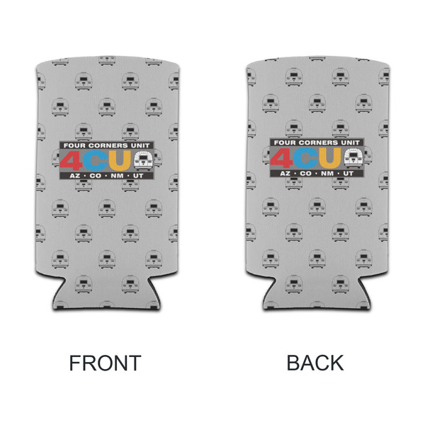 Four Corners Unit Can Cooler - Tall 12oz - Front & Back