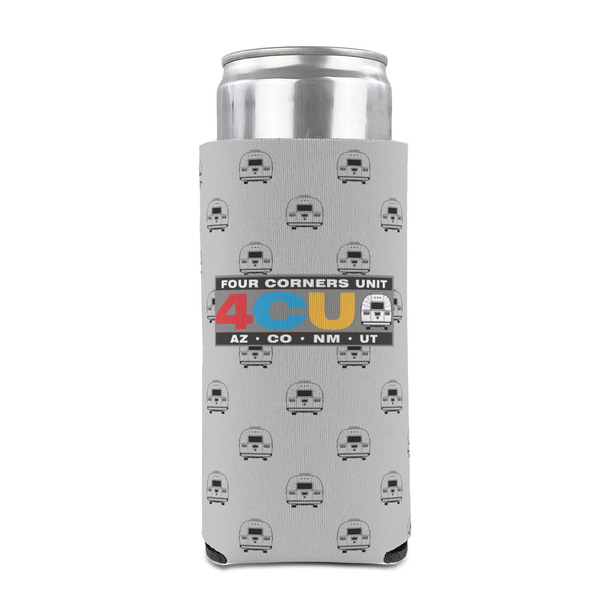 Four Corners Unit Can Cooler - Tall 12oz - Front on Can