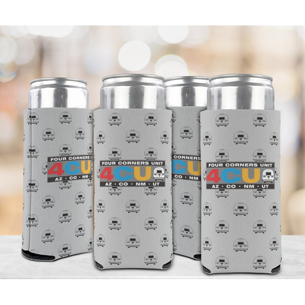 Four Corners Unit Can Cooler - Tall 12oz - Set of 4 - In Context