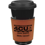 Four Corners Unit Leatherette Cup Sleeve - Single-Sided