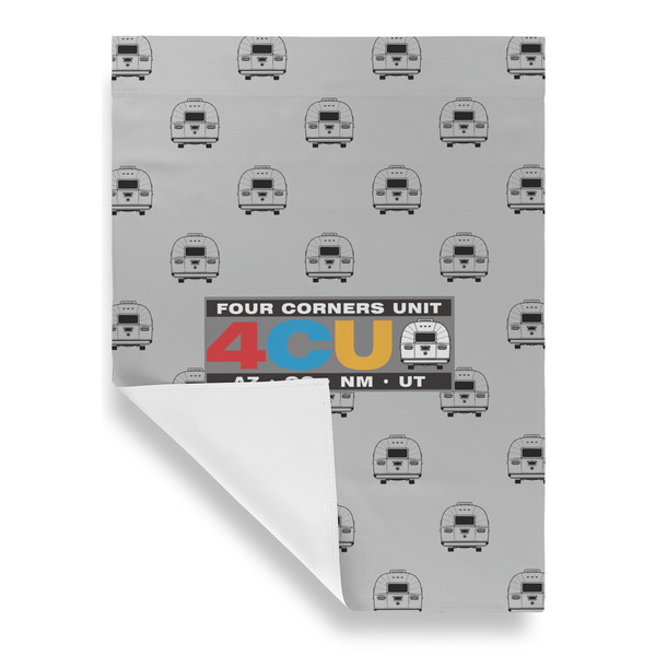Four Corners Unit House Flags - Single Sided - FRONT FOLDED