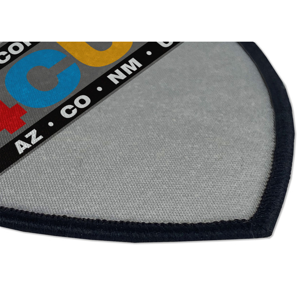 Four Corners Unit Iron On Patch - Shield - Style B - Closeup