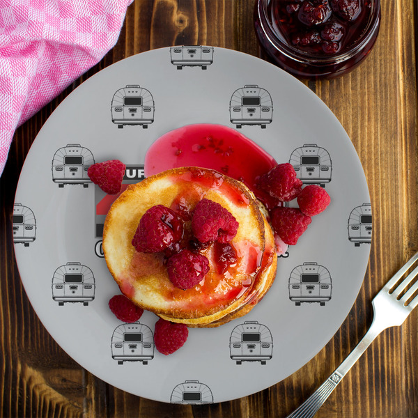 Four Corners Unit Melamine Plate 8 inches - LIFESTYLE