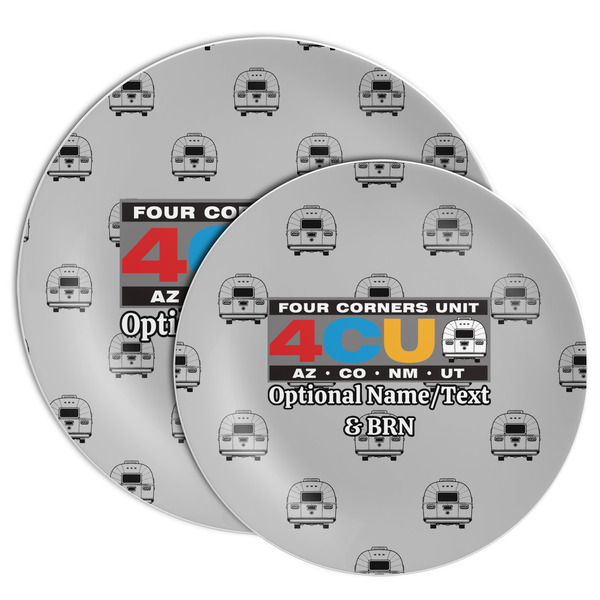 Four Corners Unit Melamine Plates - PARENT/MAIN