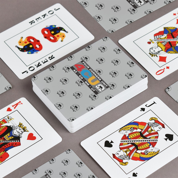 Four Corners Unit Playing Cards - Front & Back View