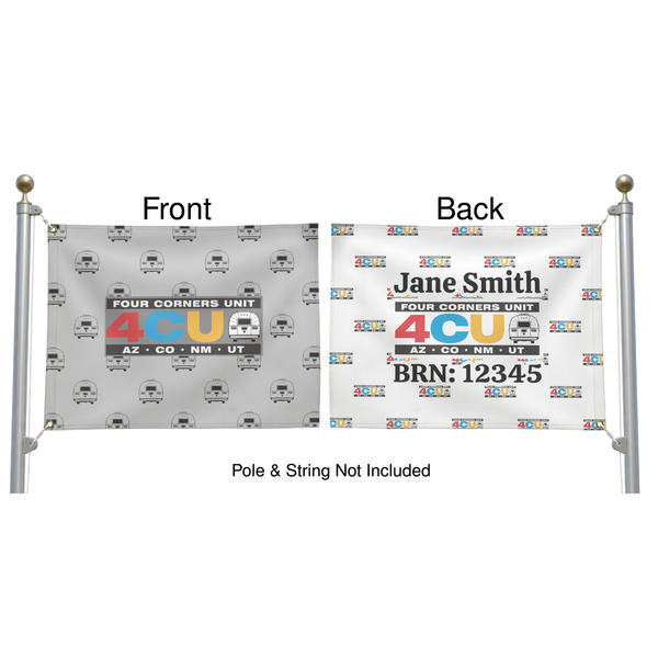 Four Corners Unit Pole Flag (Approval)