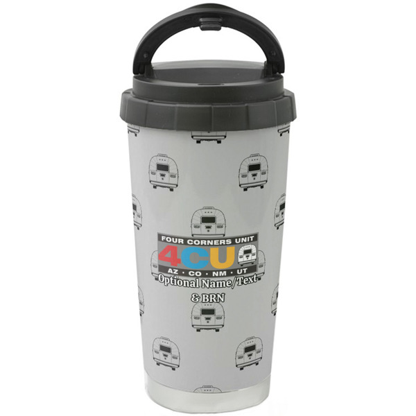 Custom Four Corners Unit Stainless Steel Coffee Tumbler
