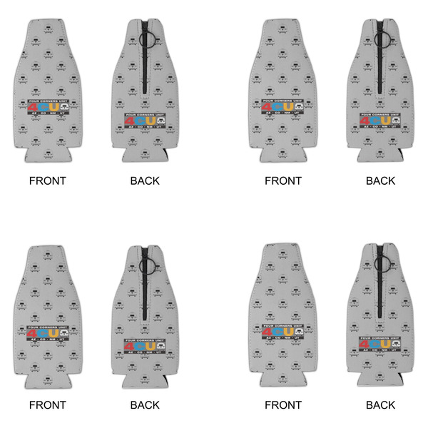 Four Corners Unit Zipper Bottle Cooler - Set of 4 - Approval