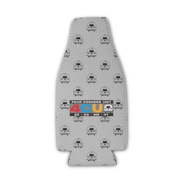 Four Corners Unit Zipper Bottle Cooler - Set of 4 - Front