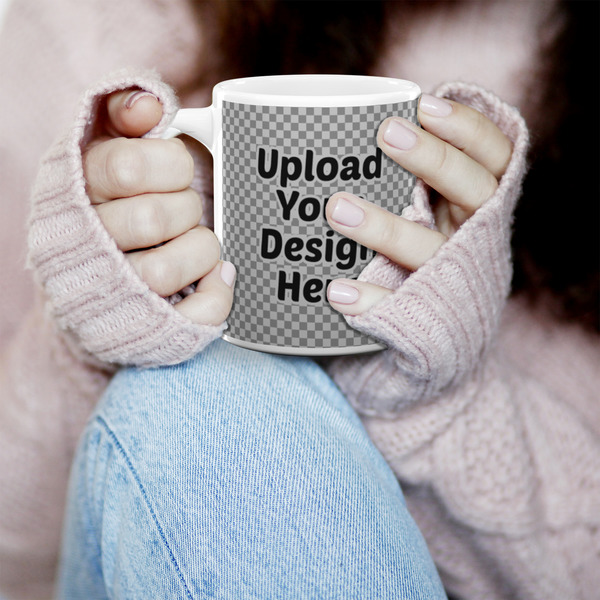 Upload Your Own 11oz Coffee Mug - LIFESTYLE