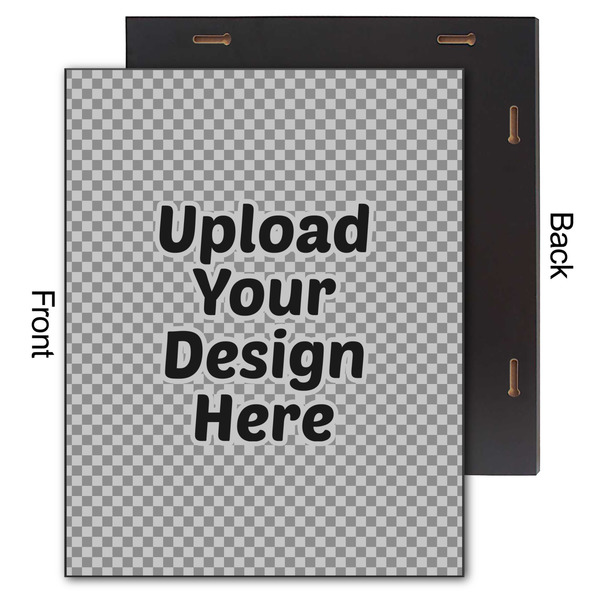 Upload Your Own 11x14 Wood Print - Front & Back View