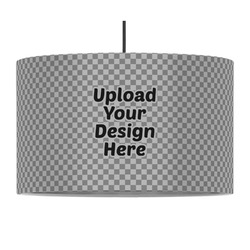 12" Drum Pendant Lamp - Fabric (Upload Your Own)