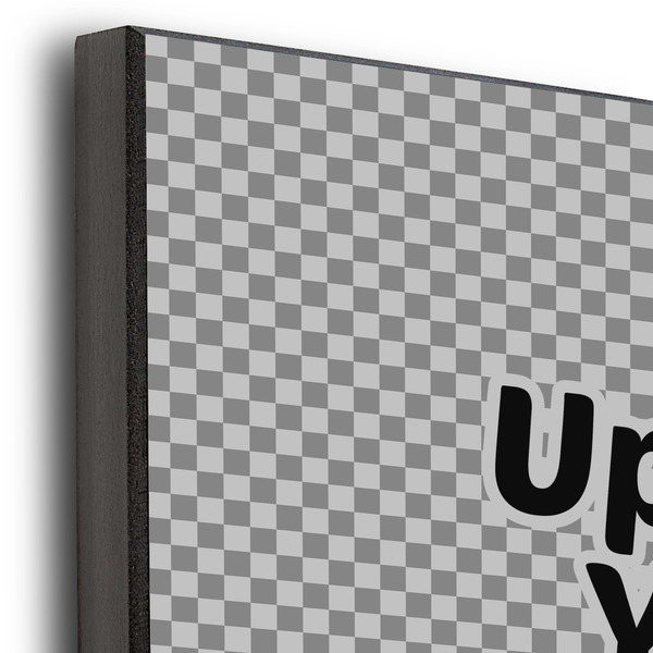 Upload Your Own 12x12 Wood Print - Closeup