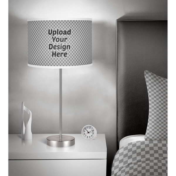 Upload Your Own 13" Drum Lampshade - In Room