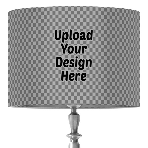 Custom 16" Drum Lamp Shade - Fabric (Upload Your Own)