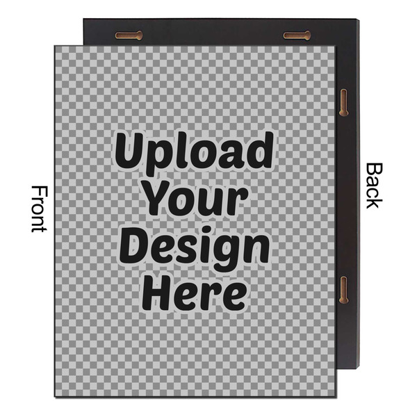 Upload Your Own 16x20 Wood Print - Front & Back View