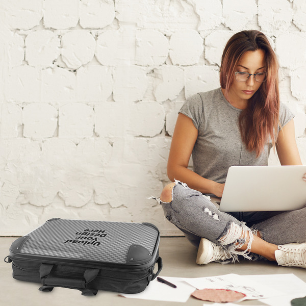 Upload Your Own 18" Laptop Briefcase - LIFESTYLE