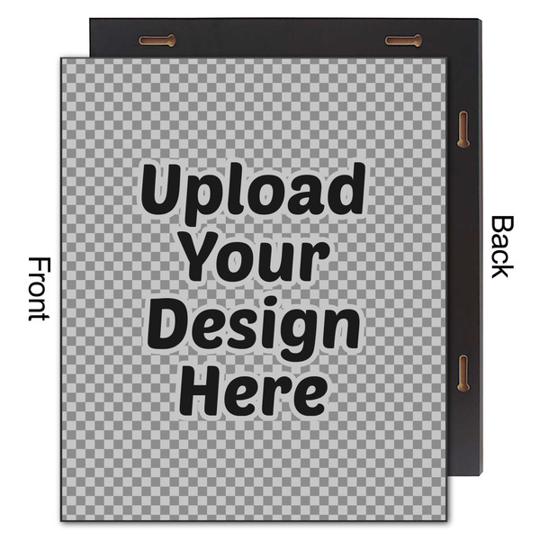 Upload Your Own 20x24 Wood Print - Front & Back View