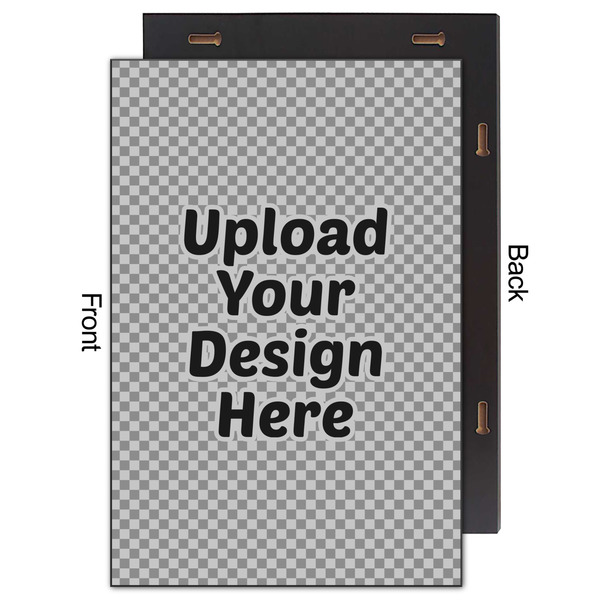 Upload Your Own 20x30 Wood Print - Front & Back View