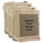 Reusable Cotton Grocery Bags - Set of 3 (Upload Your Own)