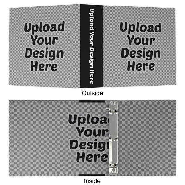 Upload Your Own 3 Ring Binders - Full Wrap - 2" - Approval
