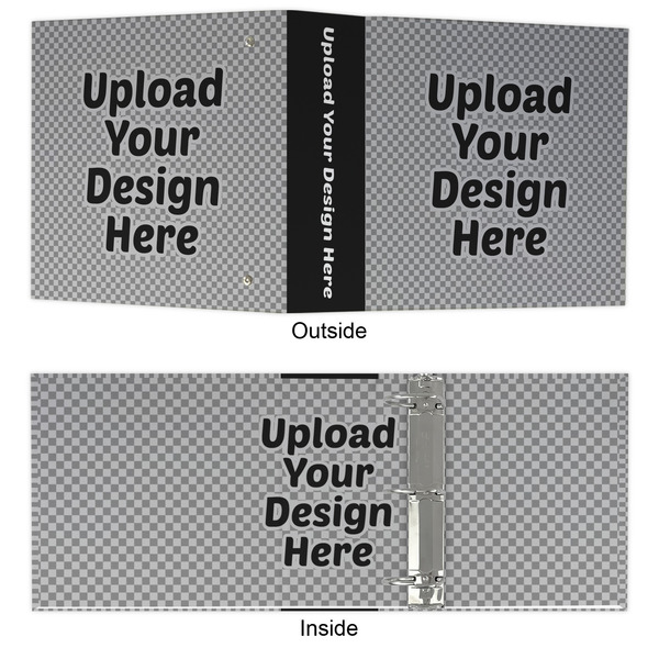 Upload Your Own 3 Ring Binders - Full Wrap - 3" - Approval