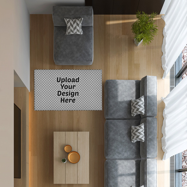 Upload Your Own 3'x5' Indoor Area Rugs - IN CONTEXT