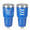 30 oz Stainless Steel Tumbler - Royal Blue - Double-Sided (Upload Your Own)