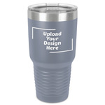 30 oz Stainless Steel Tumbler - Grey - Single-Sided (Upload Your Own)