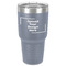 30 oz Stainless Steel Tumbler - Grey - Single-Sided (Upload Your Own)