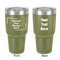 30 oz Stainless Steel Tumbler - Olive - Double-Sided (Upload Your Own)