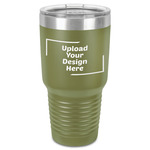 30 oz Stainless Steel Tumbler - Olive - Single-Sided (Upload Your Own)