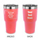 30 oz Stainless Steel Tumbler - Coral - Double-Sided (Upload Your Own)