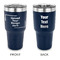 30 oz Stainless Steel Tumbler - Navy - Double-Sided (Upload Your Own)